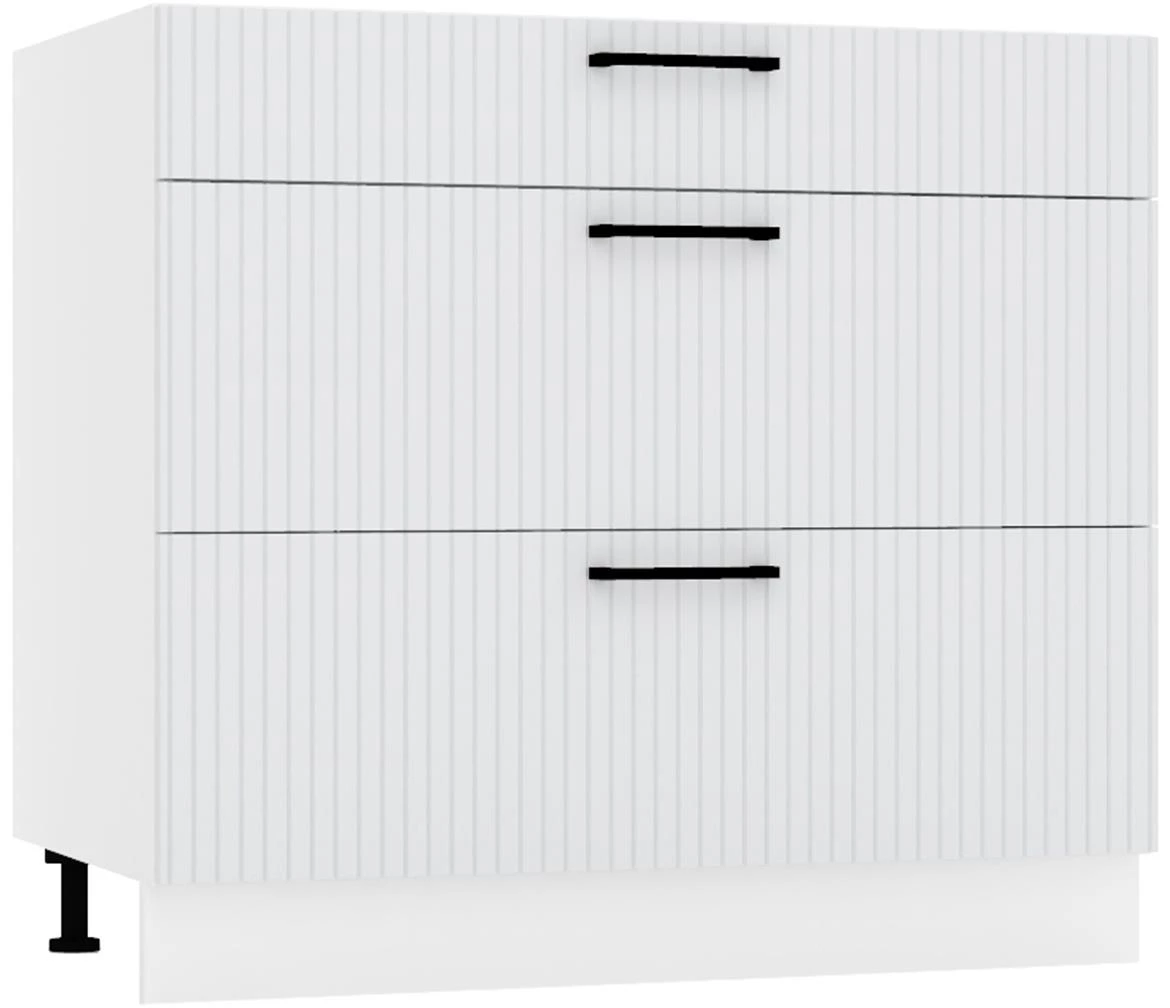 Kate d90pc s/3 kuhinjski element 3 fioke 90x52,4x82 cm beli