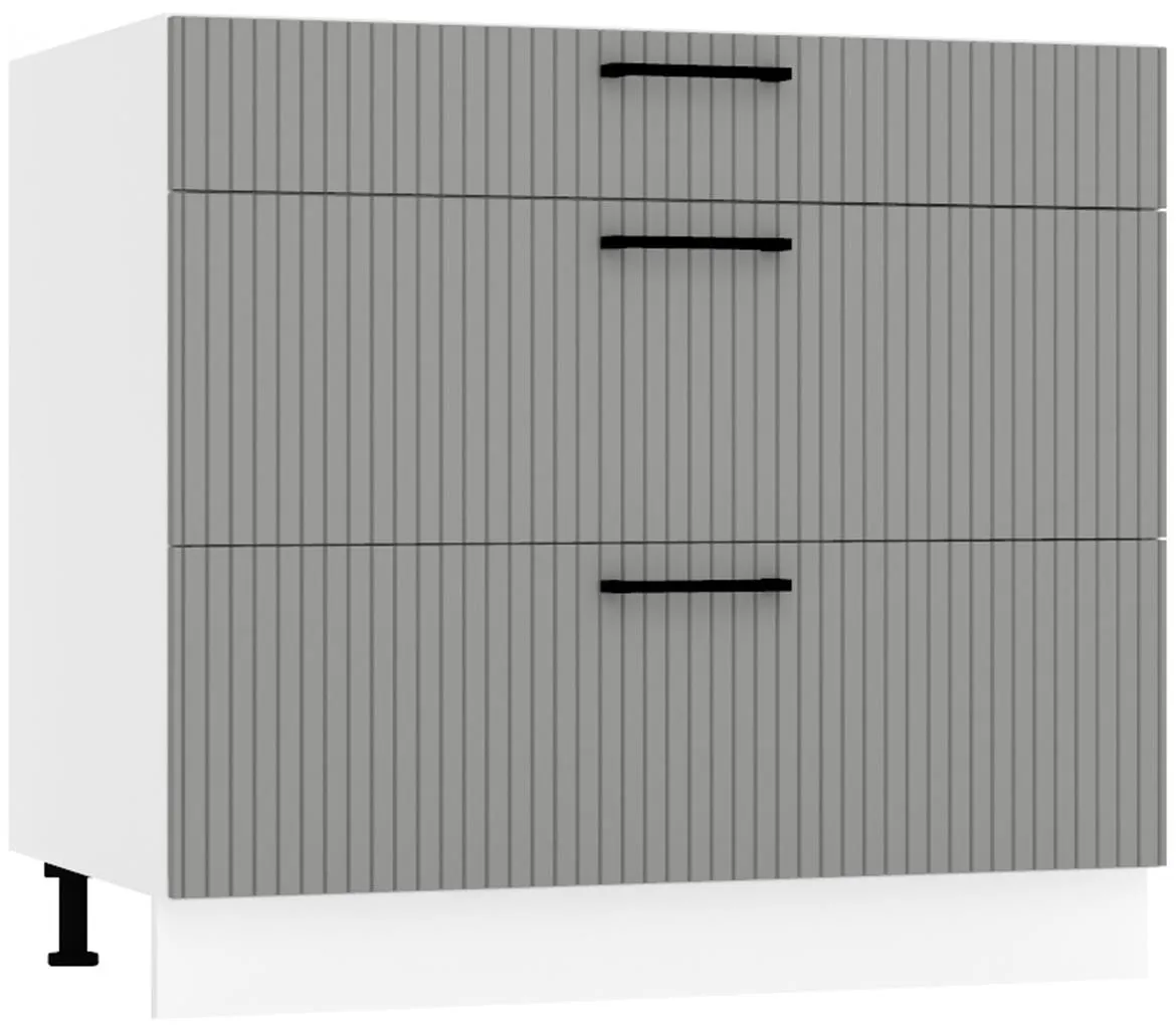 Kate d90pc s/3  kuhinjski element 90x52,4x82 cm sivi