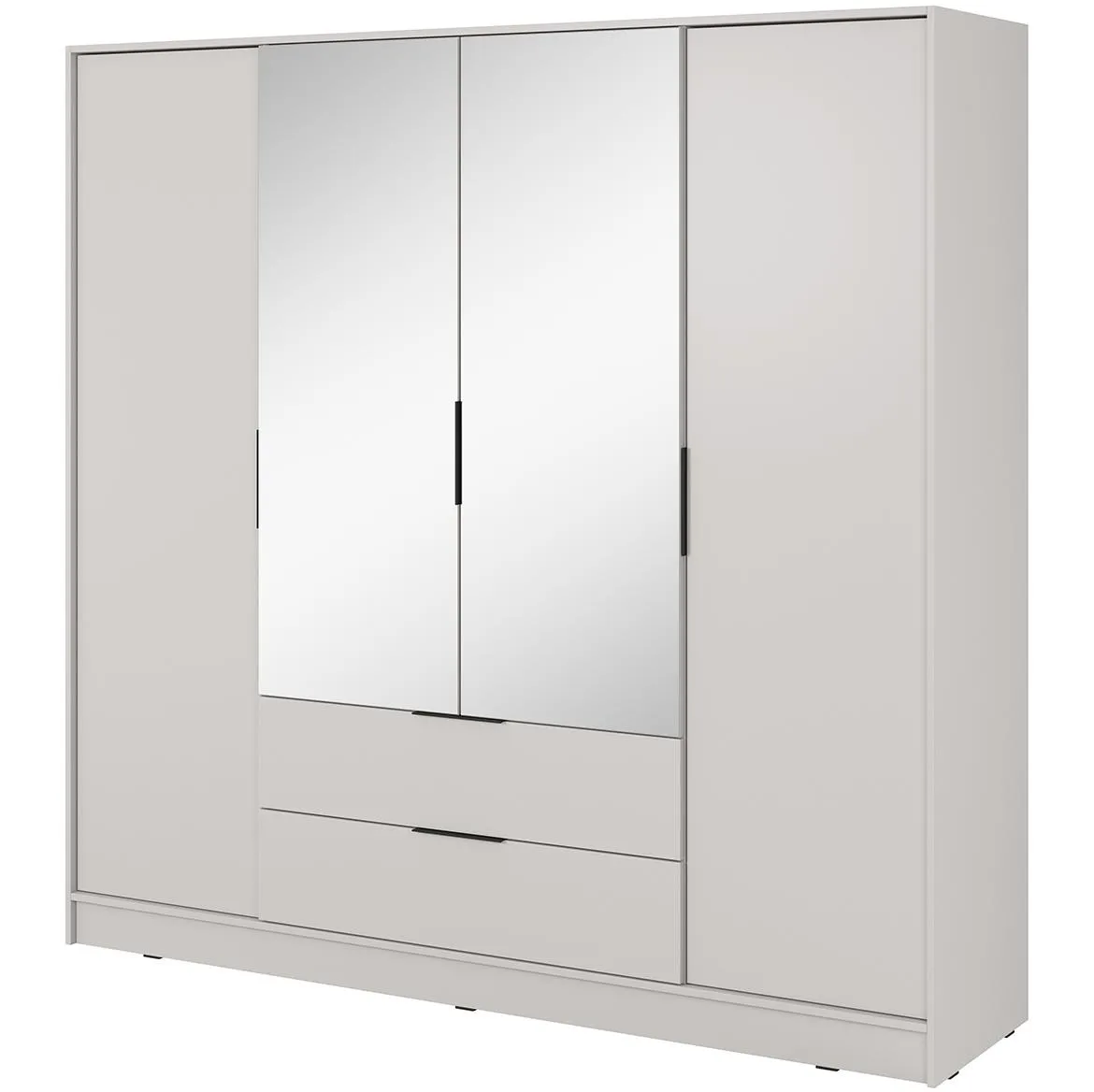 Kelly 4D ormar s ogledalom 206x51x200 kašmir