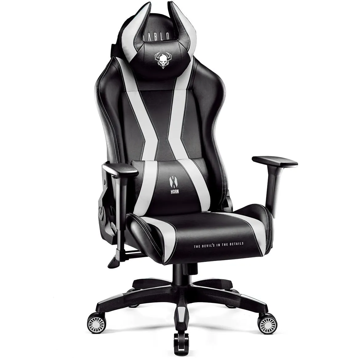 King Diablo X-Horn 2.0 kancelarijska stolica 73x59x133 cm crno bela