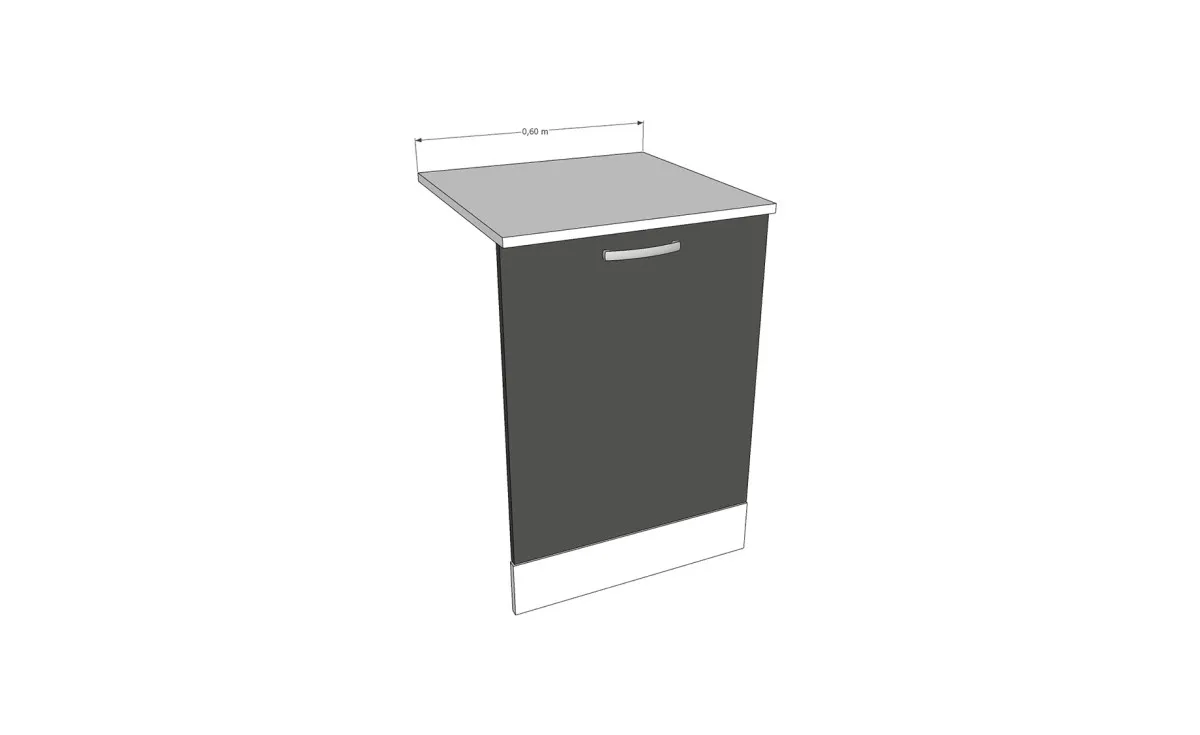 Klara komplet za sudomašinu 60 cm belo/siva