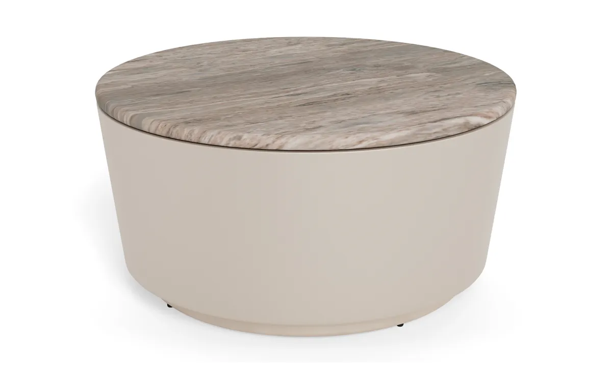 Klub sto Cangas Ø80x41,5 cm sivi
