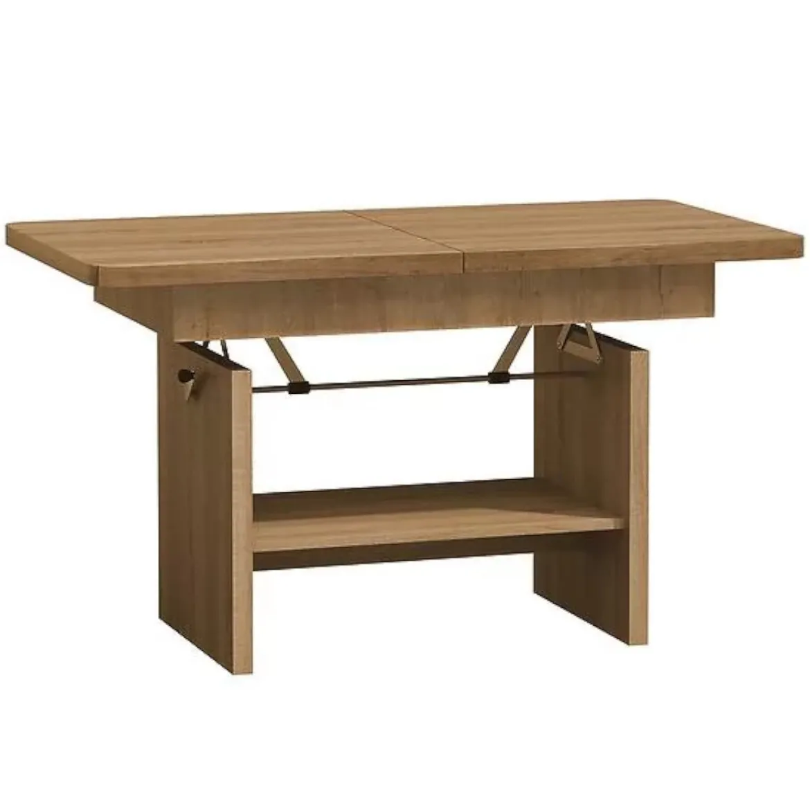 Klub sto Janek na razvlacenje sa podiznim mehanizmom116(156)x62x59(70)  tamni hrast