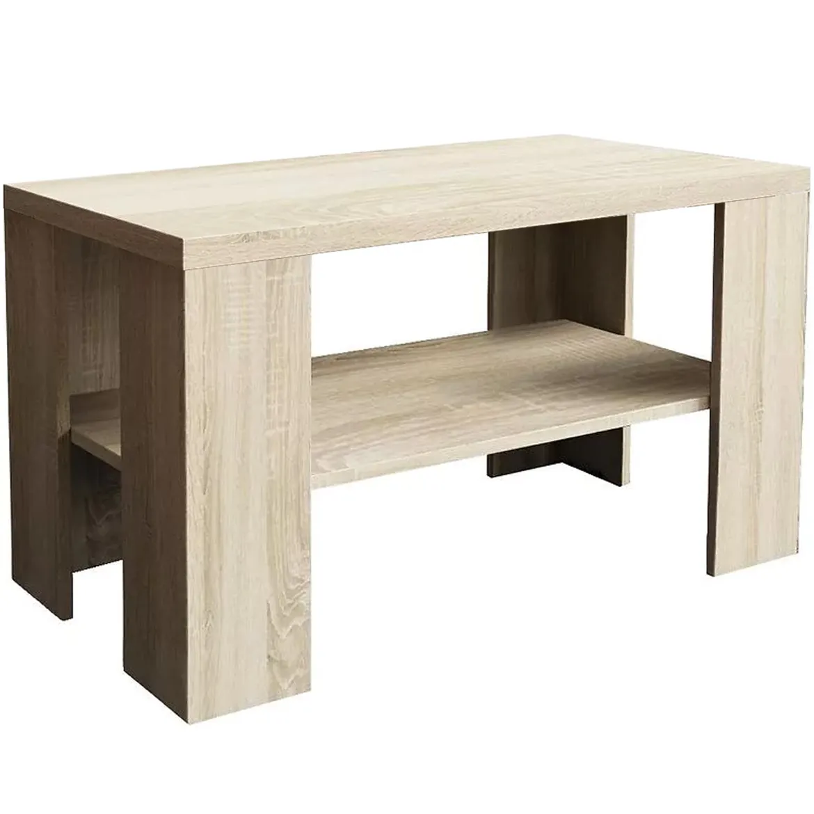 Klub sto Olga 1 polica 90x50x50,7 cm natur (sonoma hrast)