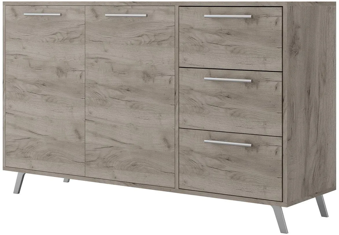 Komoda Bali 140 2 vrata+3 fioke 138,5x41x86 cm hrast
