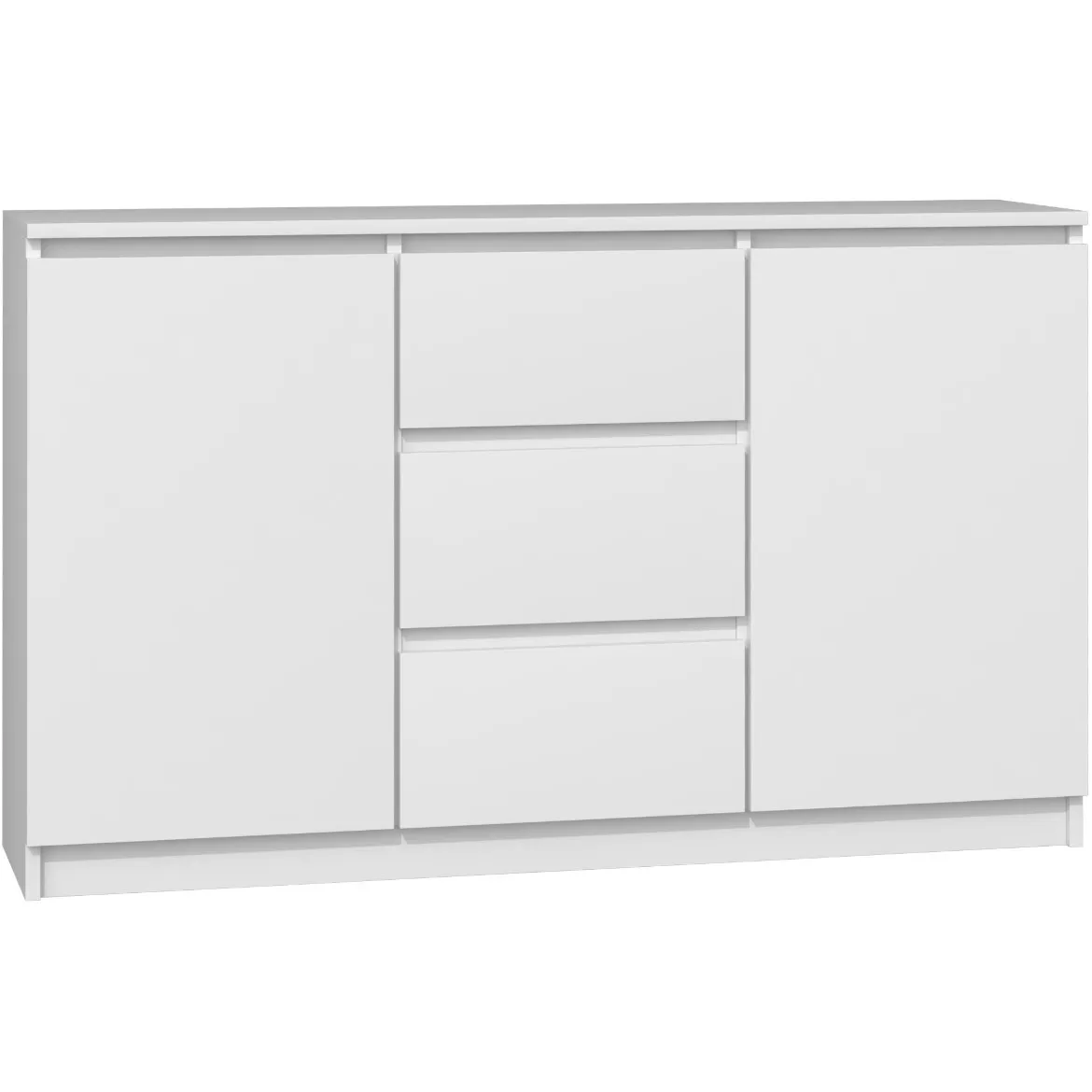 Komoda Karo 2 vrata + 3 fioke 120x40x75 cm bela