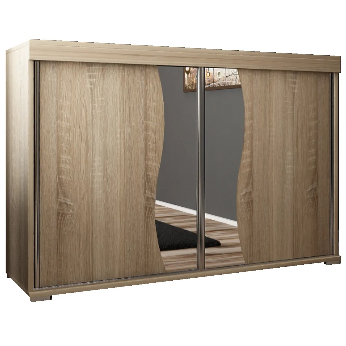 Komoda Tablet 2 vrata T2 140x45x94 cm natur