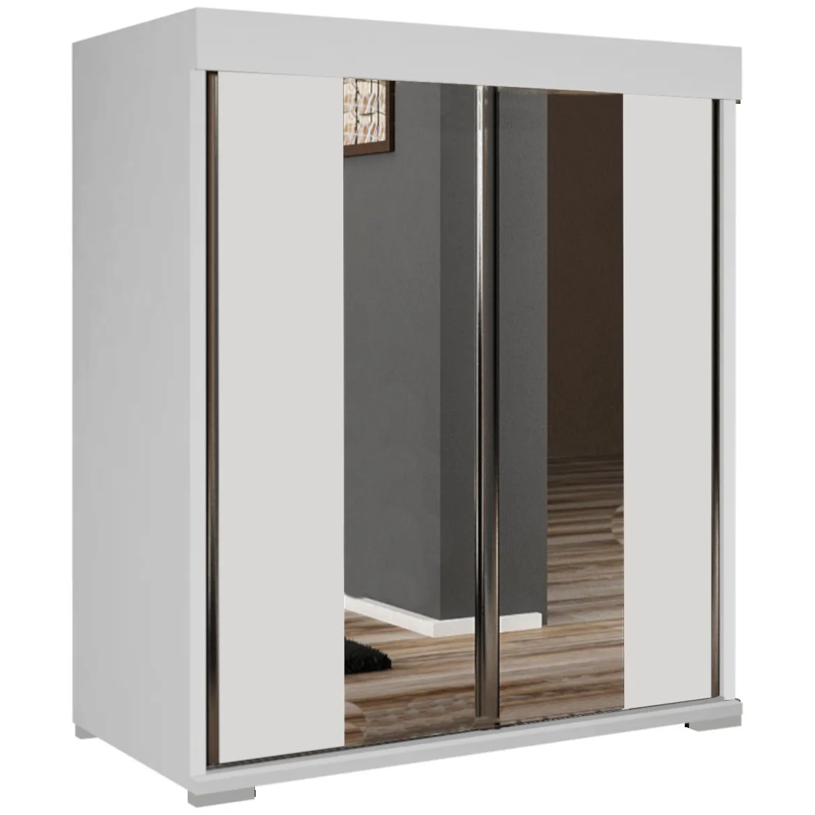 Komoda Tablet 2 vrata T3 80x45x94 cm bela