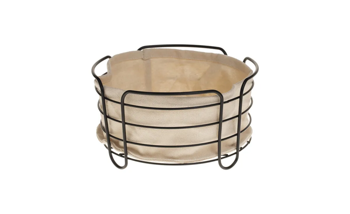 Korpa za hleb Bistro 25x10cm crna