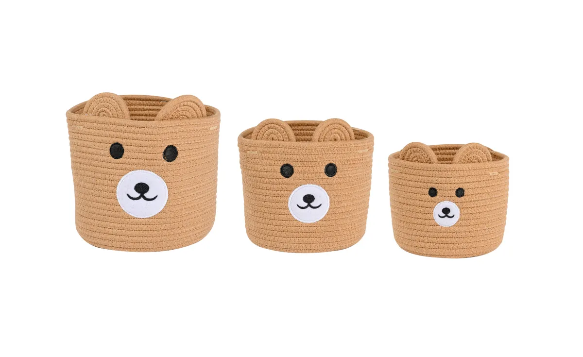 Korpa za odlaganje Teddy 20x18cm braon