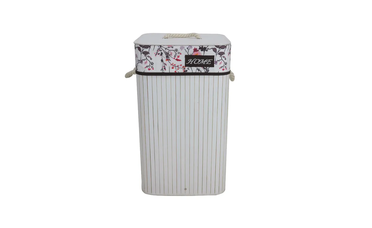 Korpa za veš Floral 41x31x59cm bela
