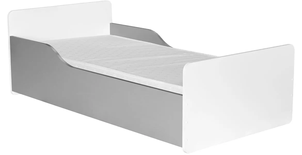 Krevet Bb08 sa dušekom 84x164x55 belo/sivi