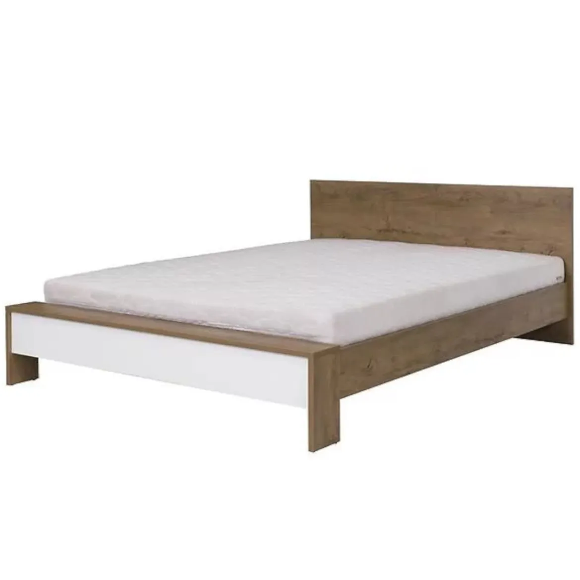 Krevet Latika 168x219x80 hrast/bela