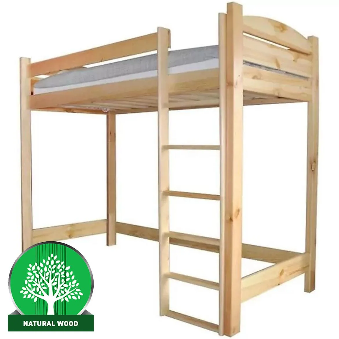 Krevet na sprat, prirodni bor 105x210x180