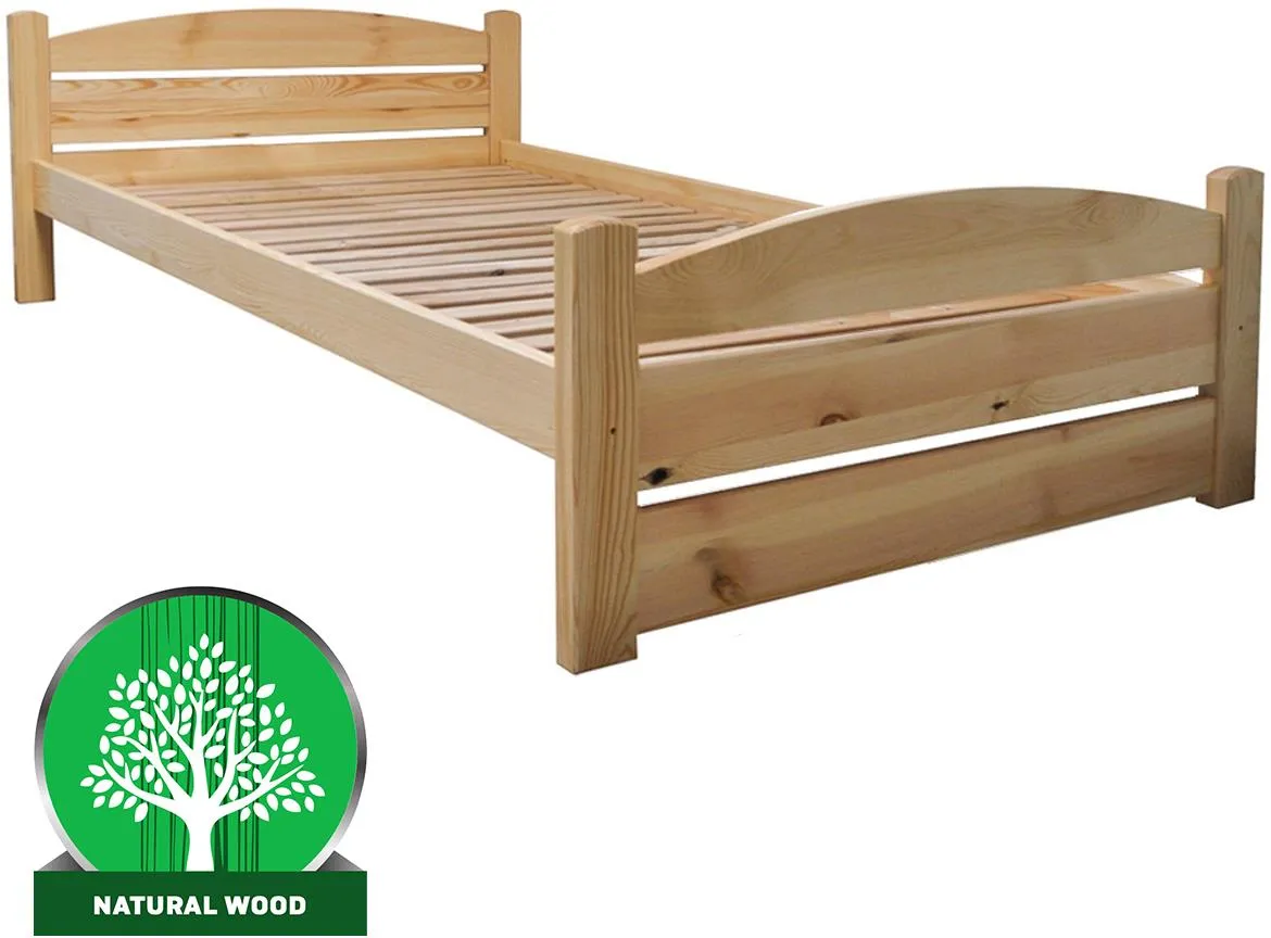 Krevet T Torsten 120 prirodni bor 133x209x64