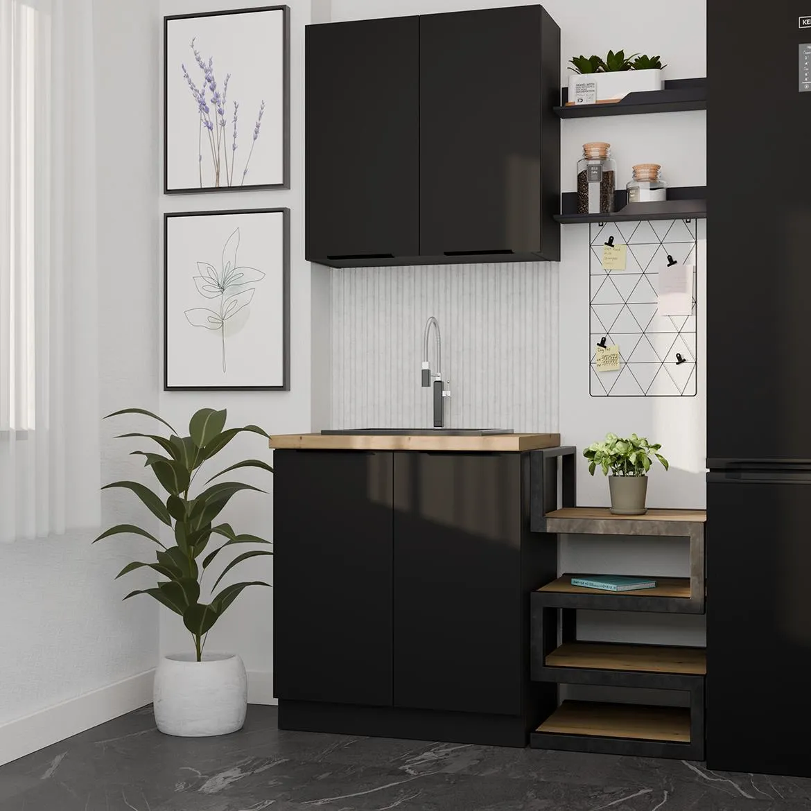 Kuhinja Siena 80x52x200cm Bez Radne Ploce