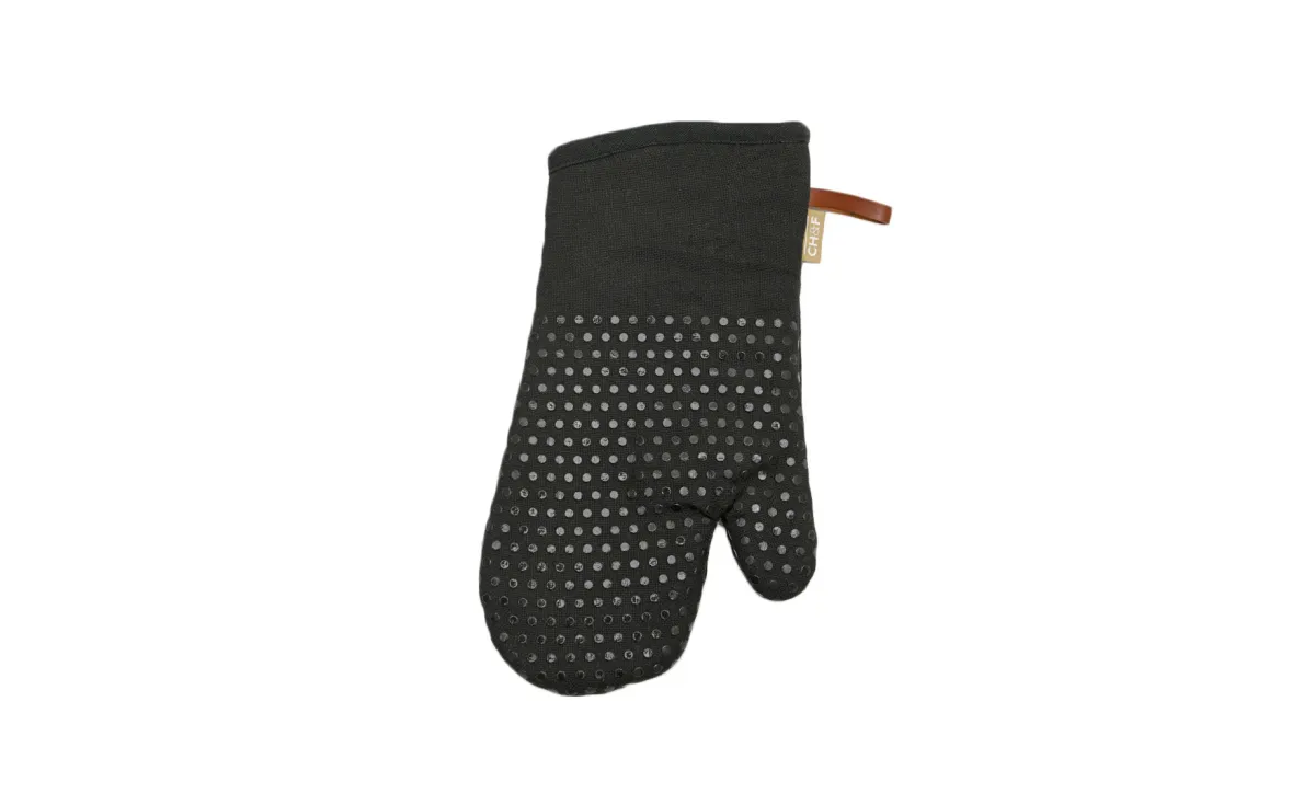 Kuhinjska rukavica Silicone dots 18x33cm crna