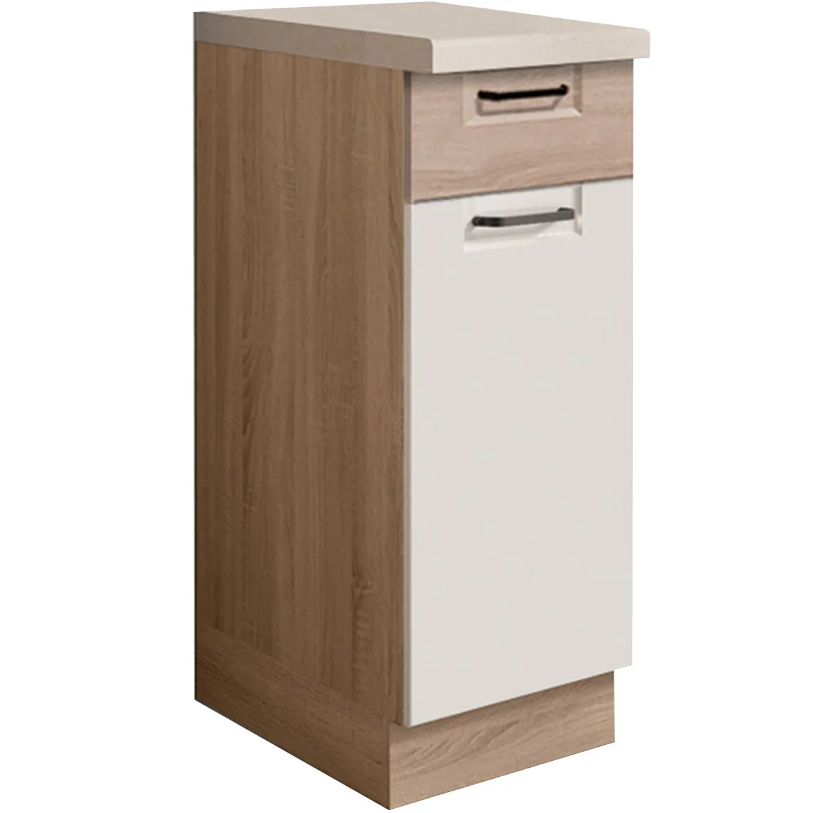Kuhinjski element Favorit 1D sonoma/bela