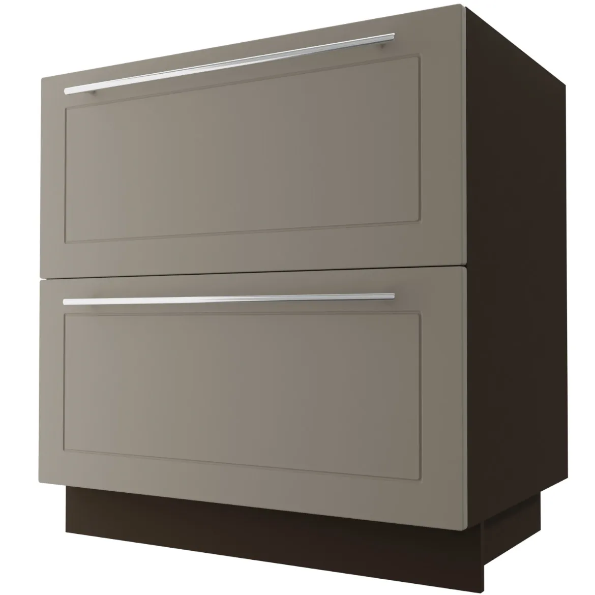 Kuhinjski element Quantum D2M / 80 bež mat / braon