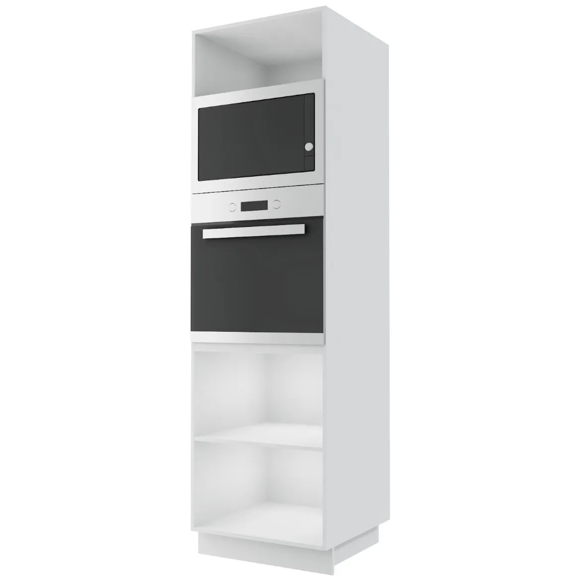 Kuhinjski element visoki za rernu i mikrotalasnu 60 cm bela