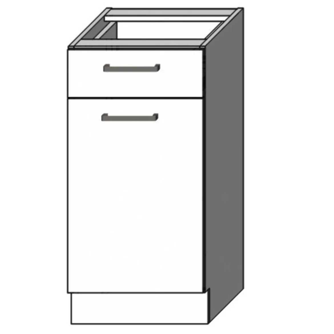 Kuhinjski element Vita D40 S1 PL bela sjaj