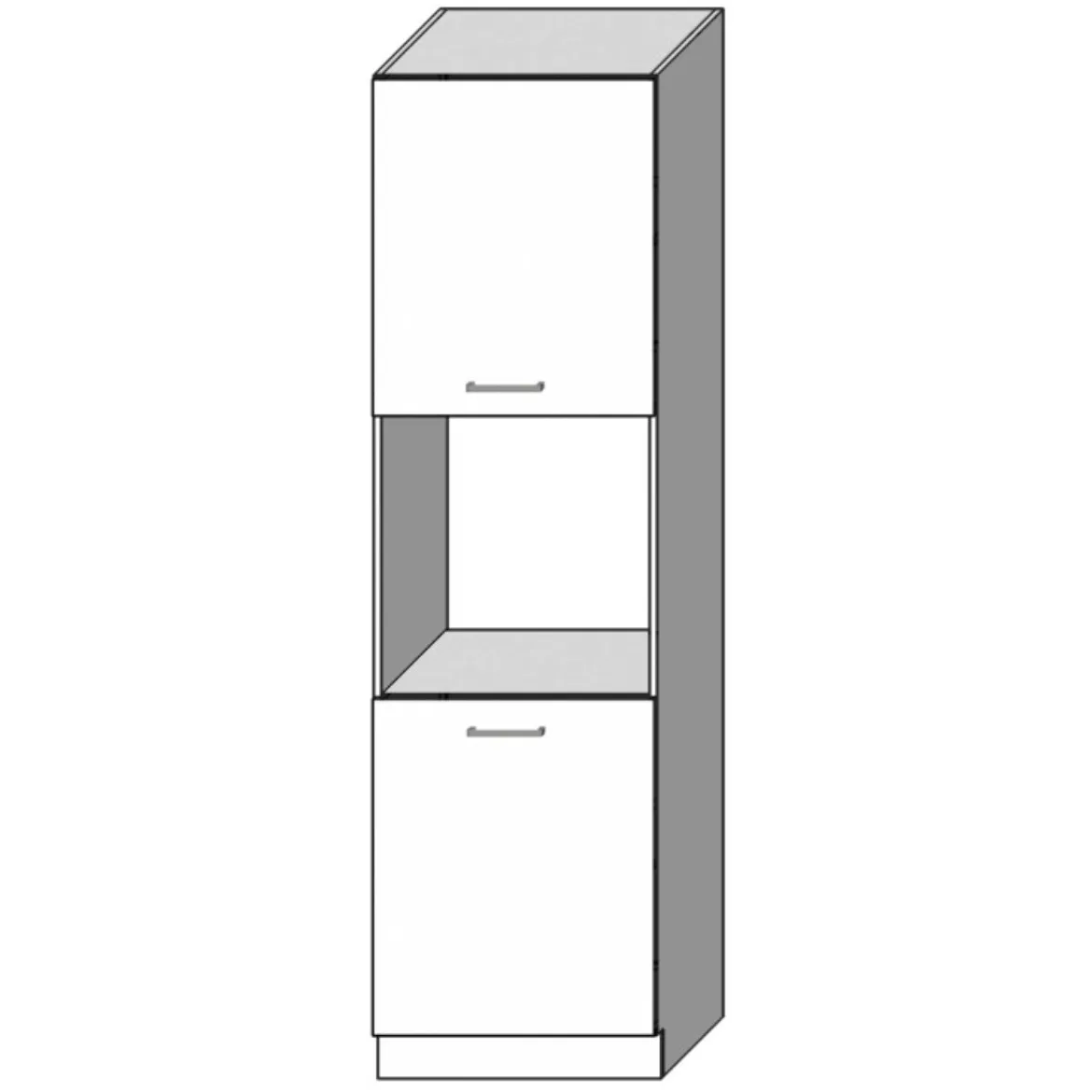 Kuhinjski element Vita D60PK 2133 PL bela sjaj