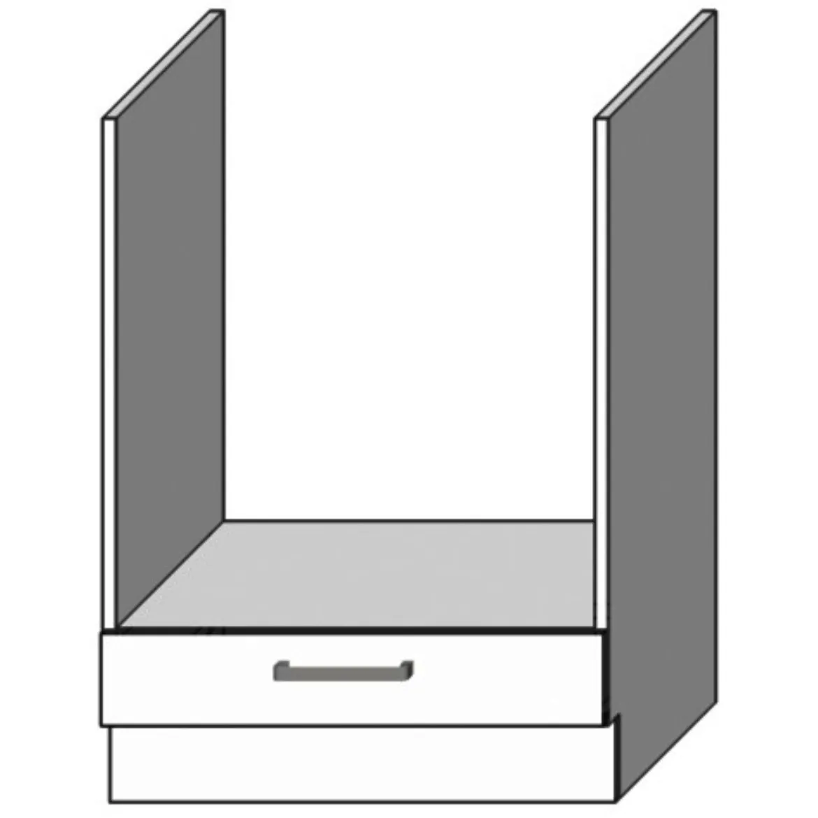 Kuhinjski element Vita DK60 bela sjaj
