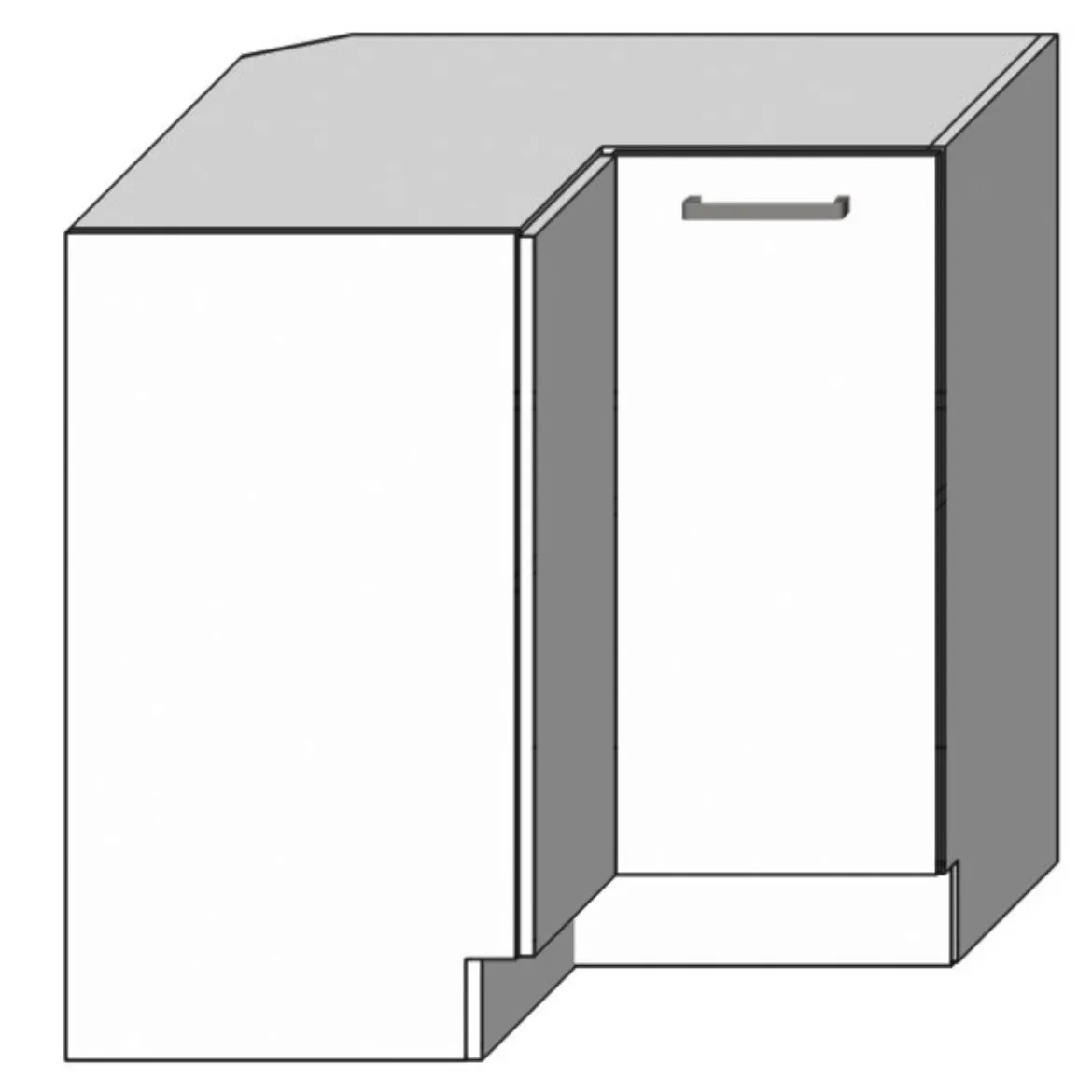 Kuhinjski element Vita DRP PL bela sjaj