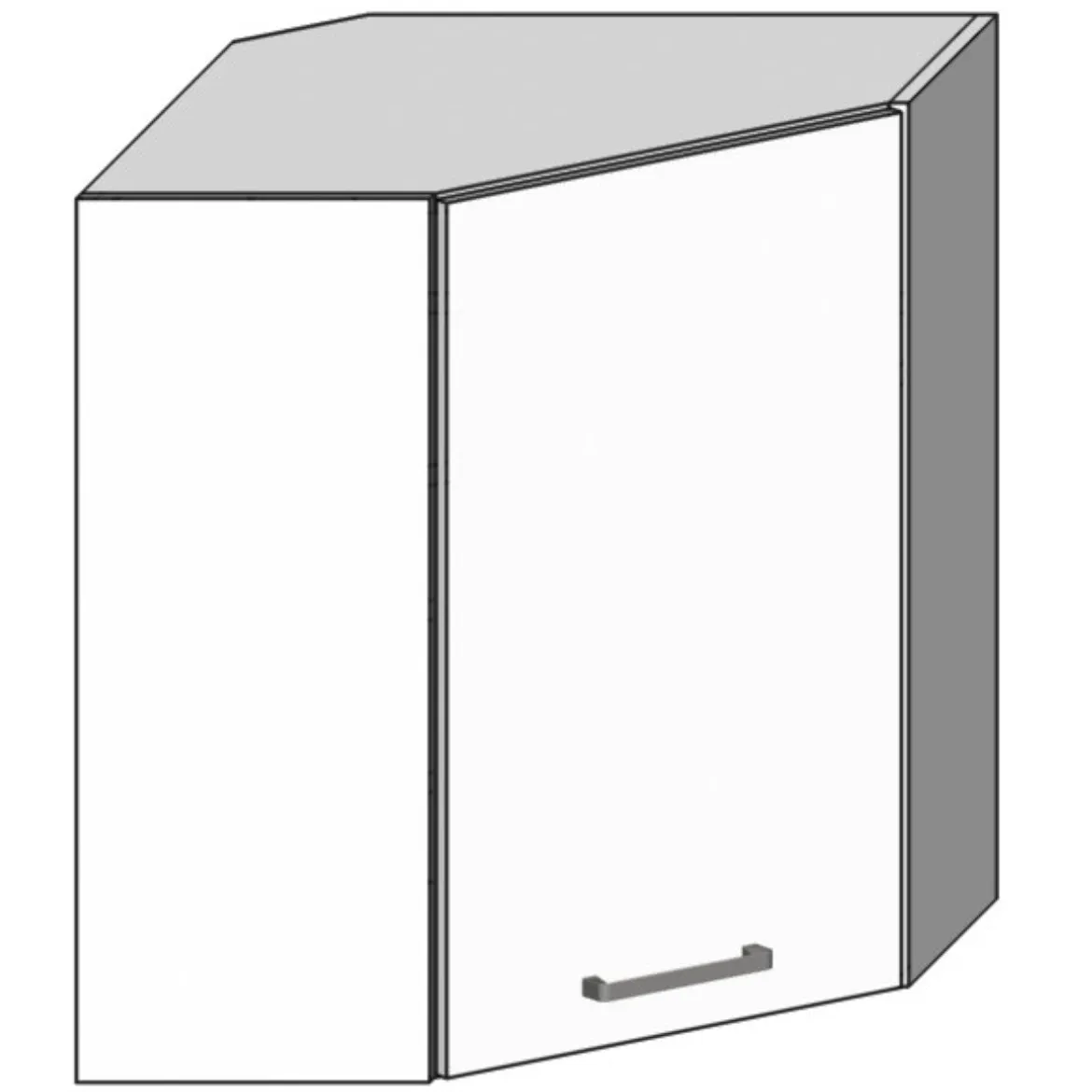 Kuhinjski element Vita ugaoni WR PL bela sjaj