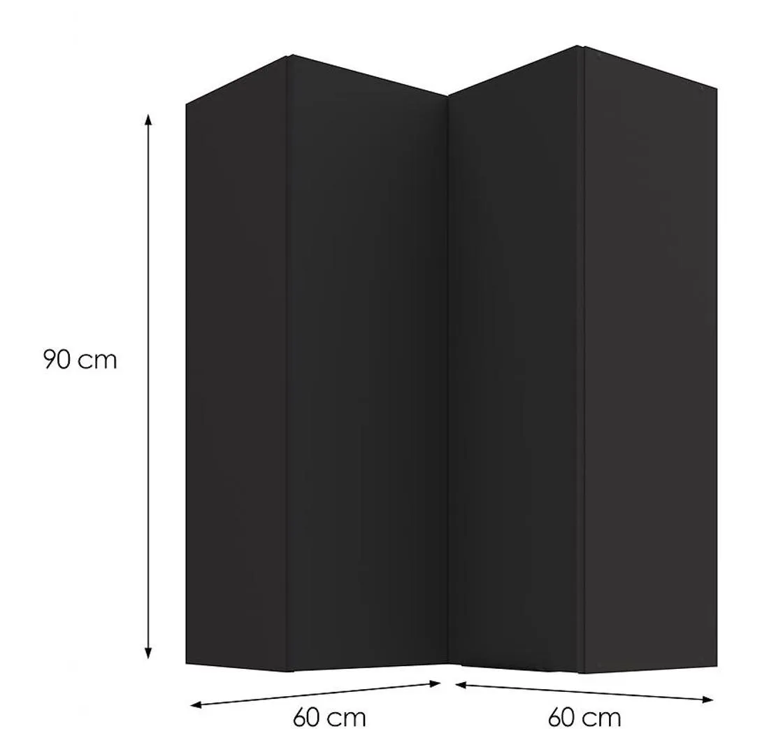 Kuhinjski ormaric Aria-BL/BL sa otpornošcu na otiske prsti?u 60X60 GN-90 2F (90°)
