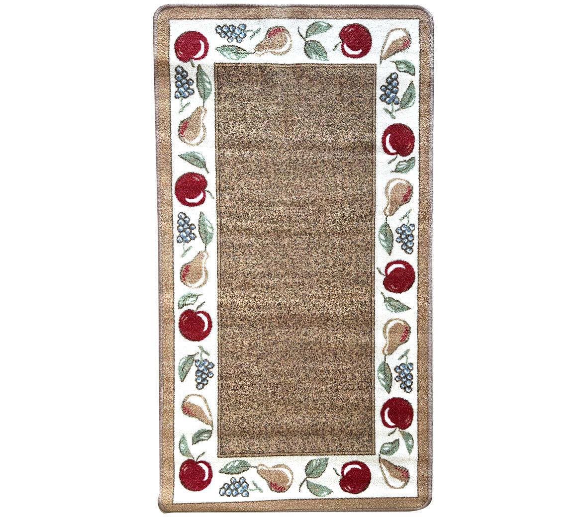 Kuhinjski tepih Fruit Frame 80 x 150 cm braon