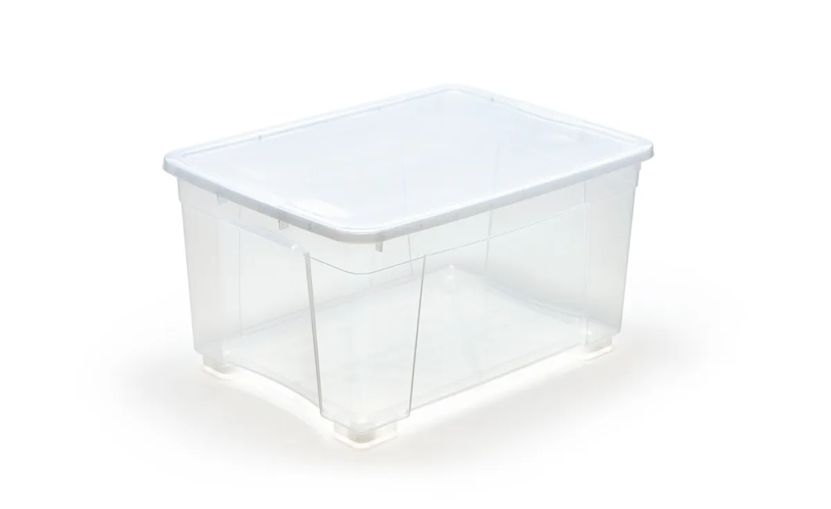 Kutija sa poklopcem i točkovima Space box 130l 78x59x42cm