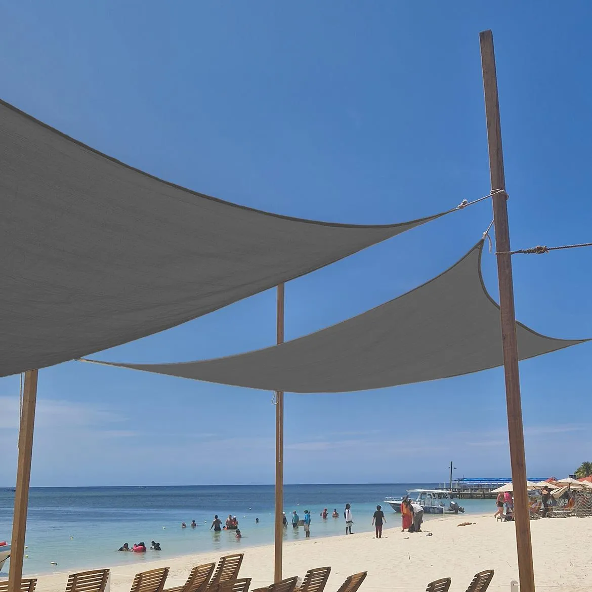 Kvadratna tenda za hlad 3,6x3,6 antracit