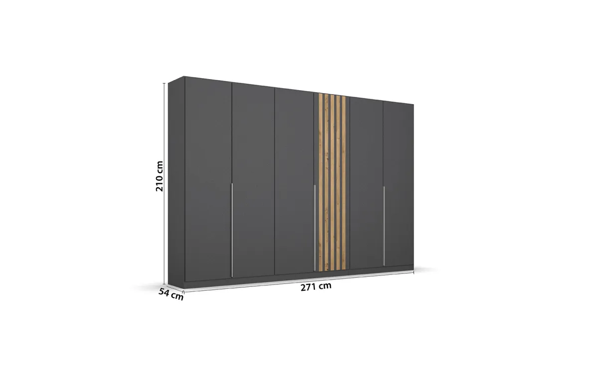 Lamella ormar 6 vrata 271x54x210 cm