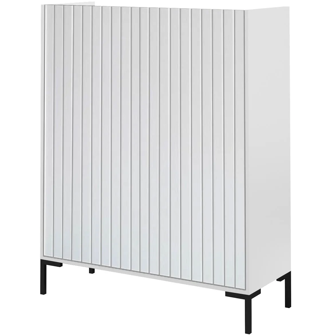 Lando 1 komoda 2 vrata 100x40x125 cm bela