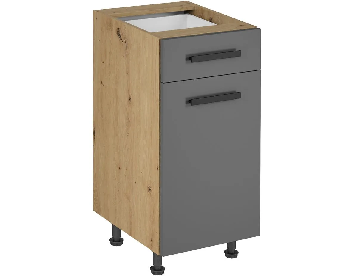 Langen d40s1 kuhinjski element 1 vrata+1 fioka 40x47x82 cm natur (artisan hrast)