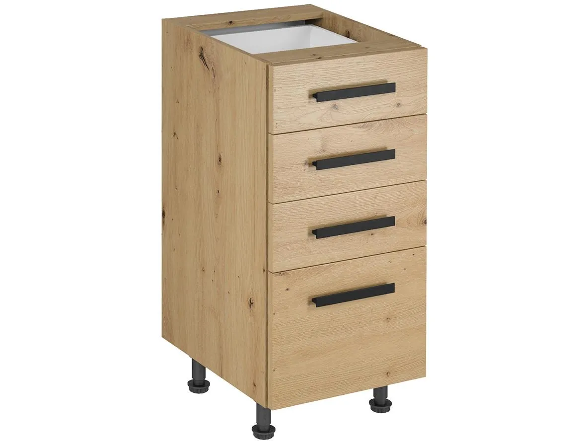 Langen d40s4 kuhinjski element 4 fioke 40x47x82 cm natur (artisan hrast)