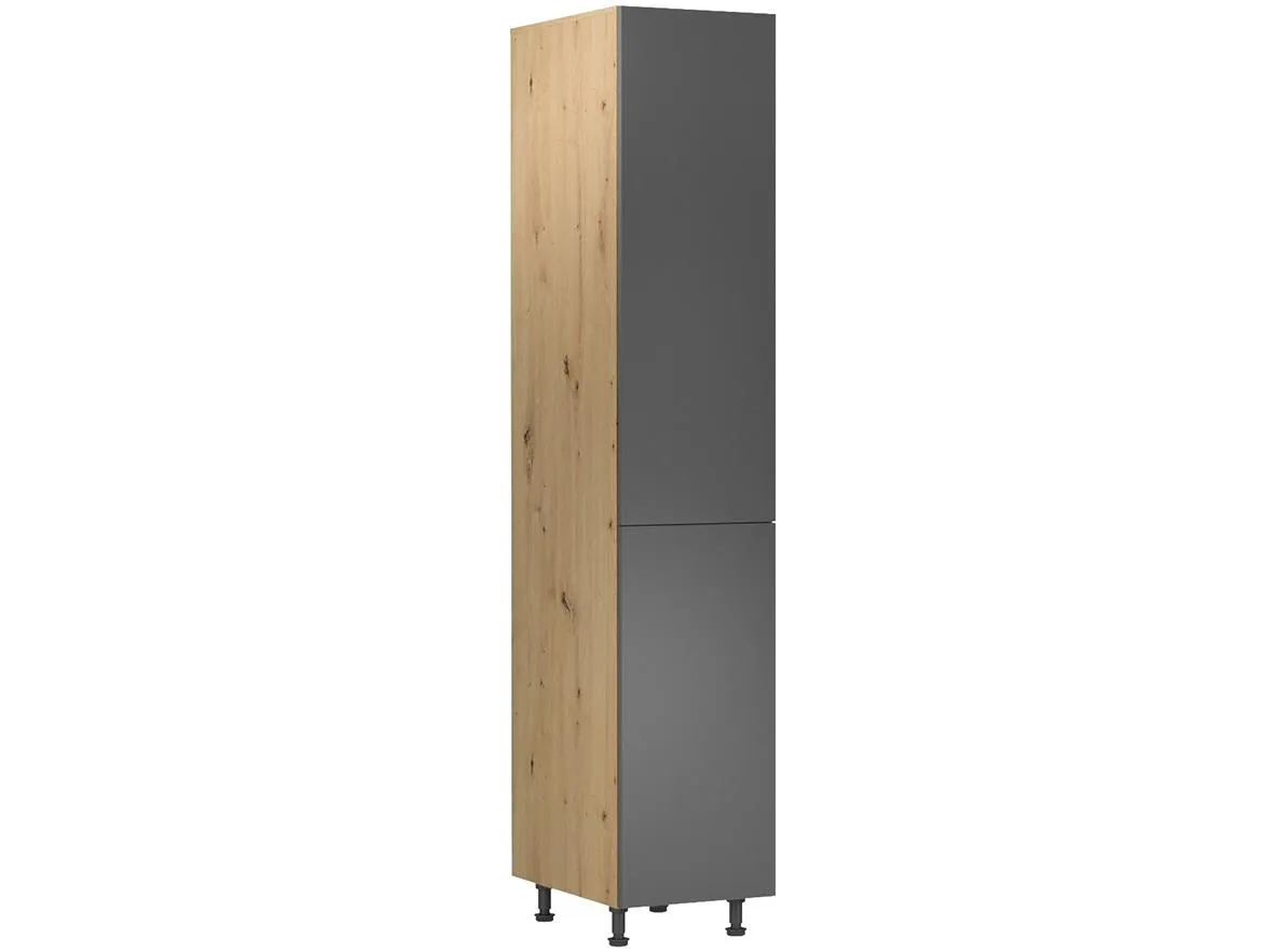Langen d40sp kuhinjski element 2 vrata 40x58x212 cm natur (artisan hrast)/sivi
