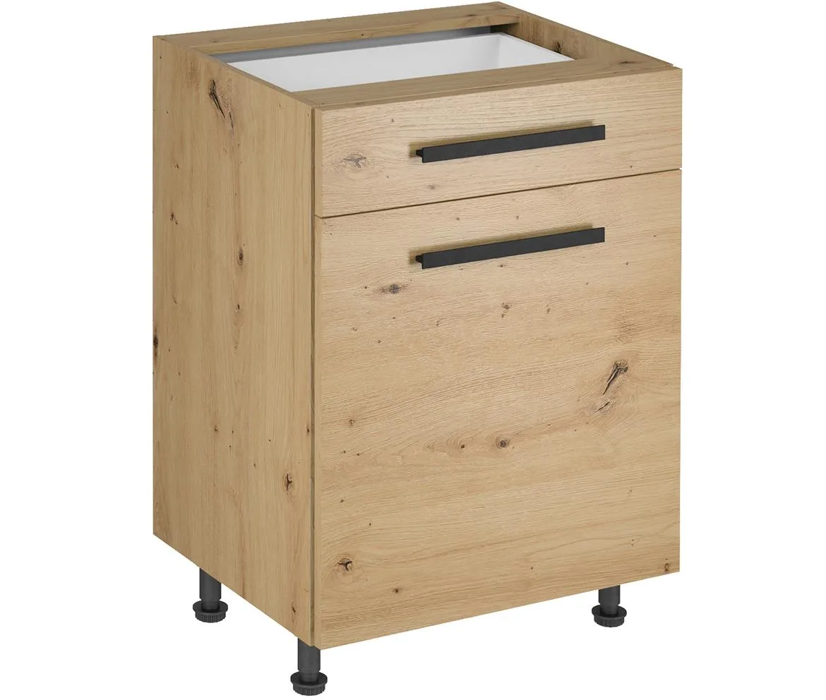 Langen d60s1 kuhinjski element 1 vrata+1 fioka 60x47x82 cm natur (artisan hrast)