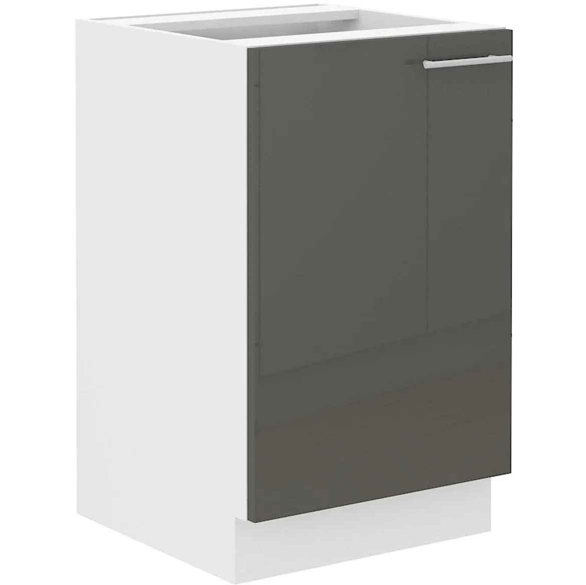 Lara 1f Bb kuhinjski element 1 vrata 50x52x82 cm beli/sivi sjaj
