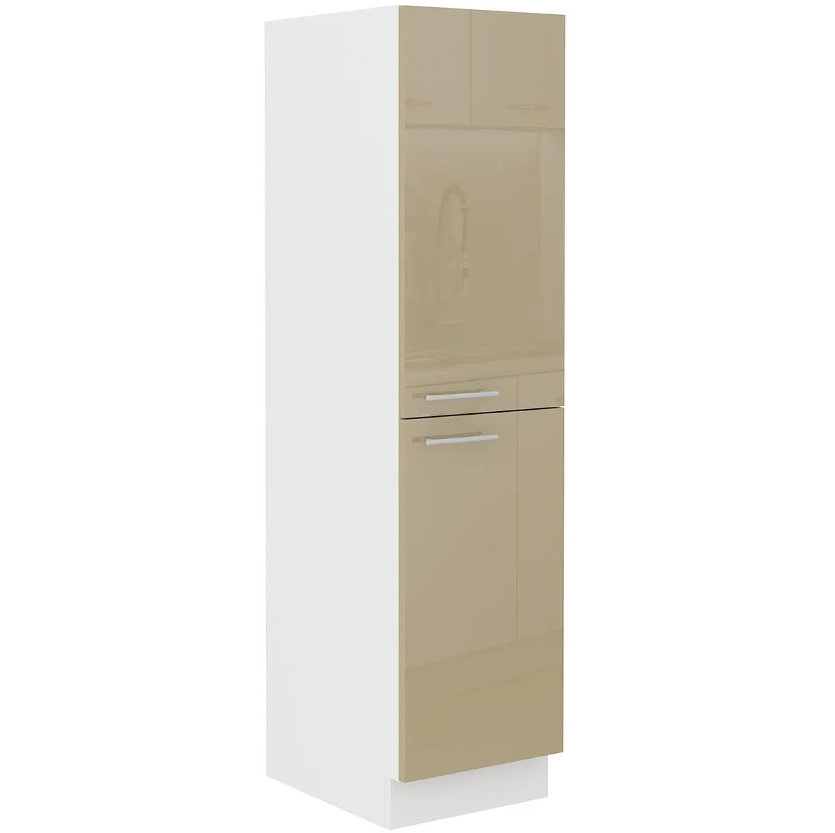 Lara 30dk-162 1f Bb kuhinjski element 2 vrata 30x57x161,5 cm beli/cappuccino sjaj