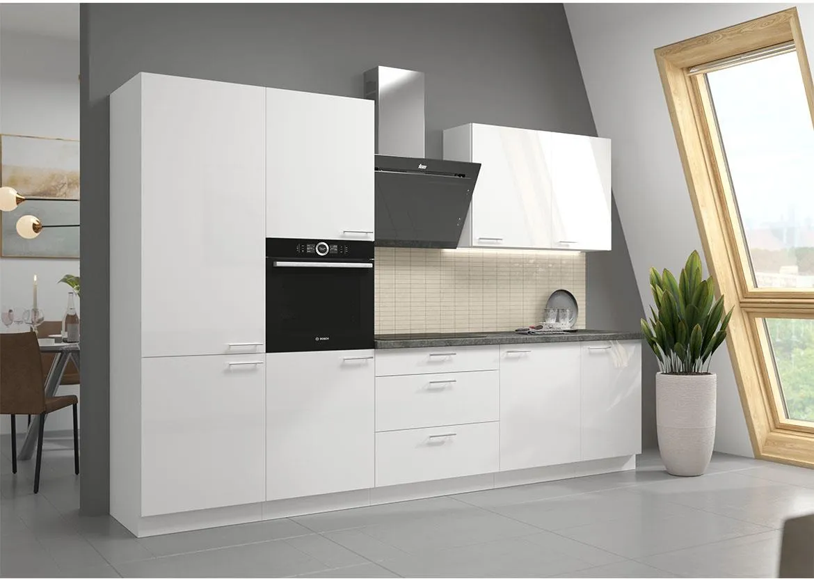 Lara 310 blok kuhinja bez aprata 310x52x210 cm bela