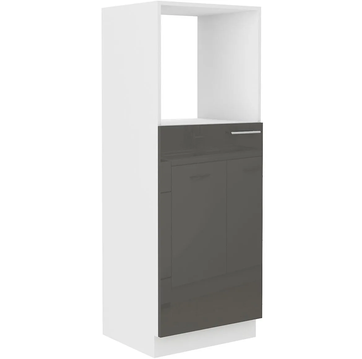 Lara 60dkpl-162 1f Bb kuhinjski element 1 vrata 60x57x161,5 cm beli/sivi sjaj