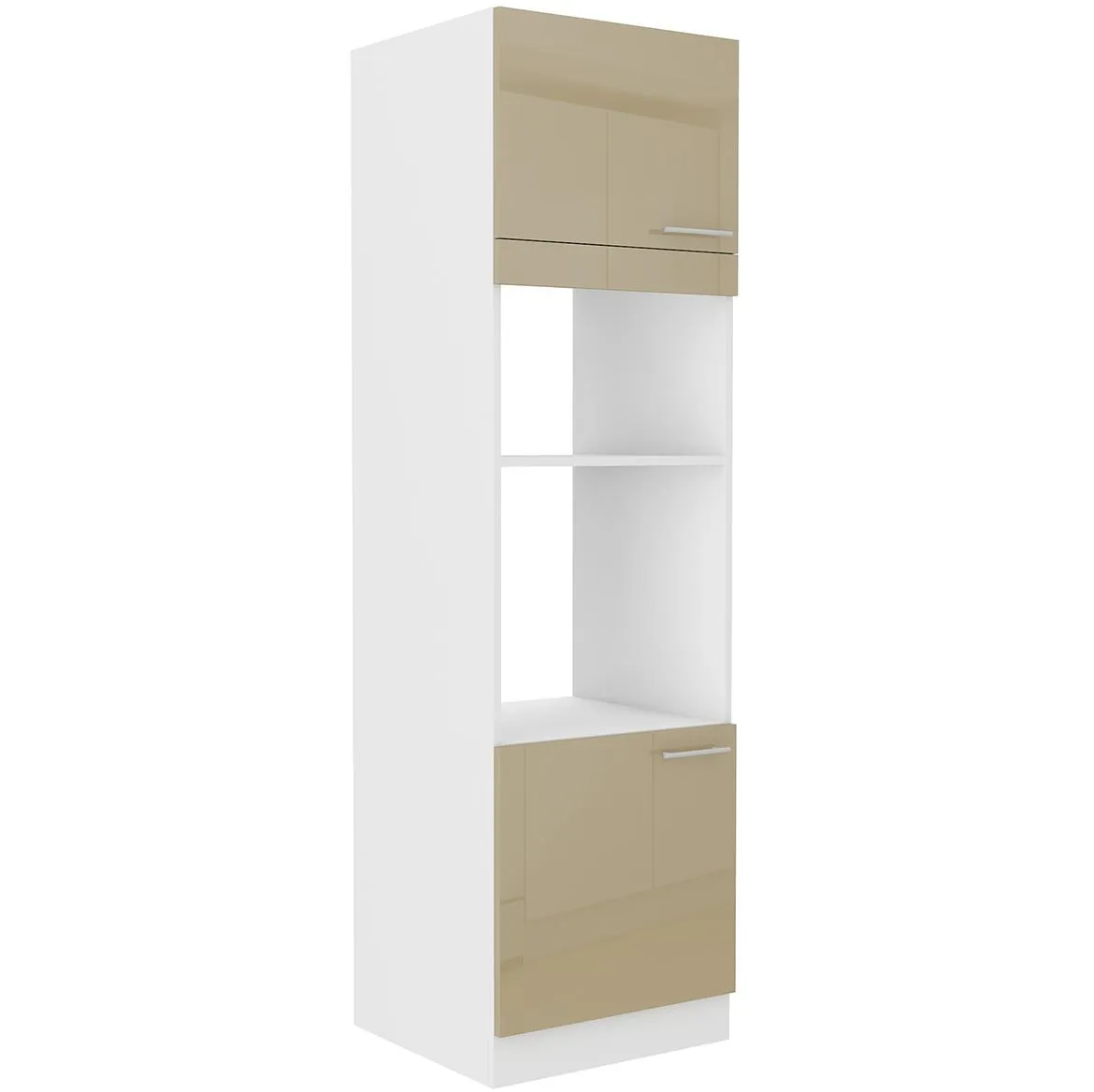 Lara 60dpm-210 2f Bb kuhinjski element 2 vrata 60x57x210 cm beli/cappuccino sjaj