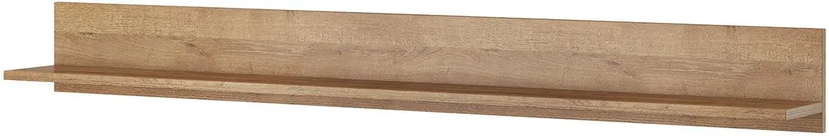 Larona 02 zidna polica 185x26x20 cm svetli hrast Riviera