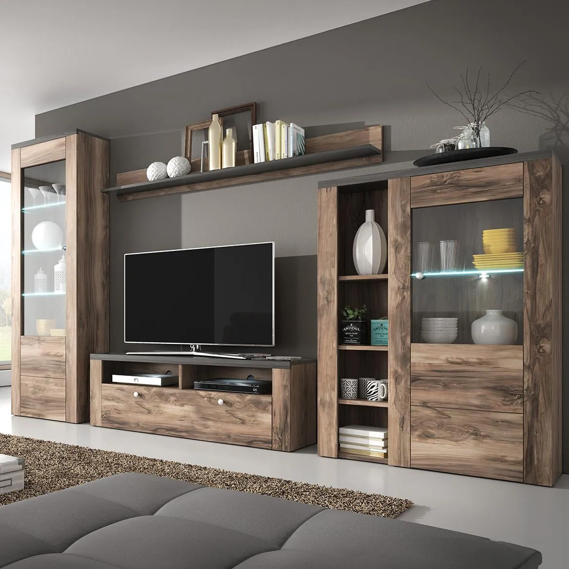 Larona 10 regal 305x37x206 natur orah saten