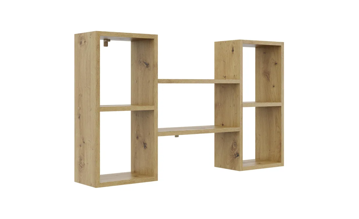 Lea zidna polica 102x18x60 cm artisan hrast