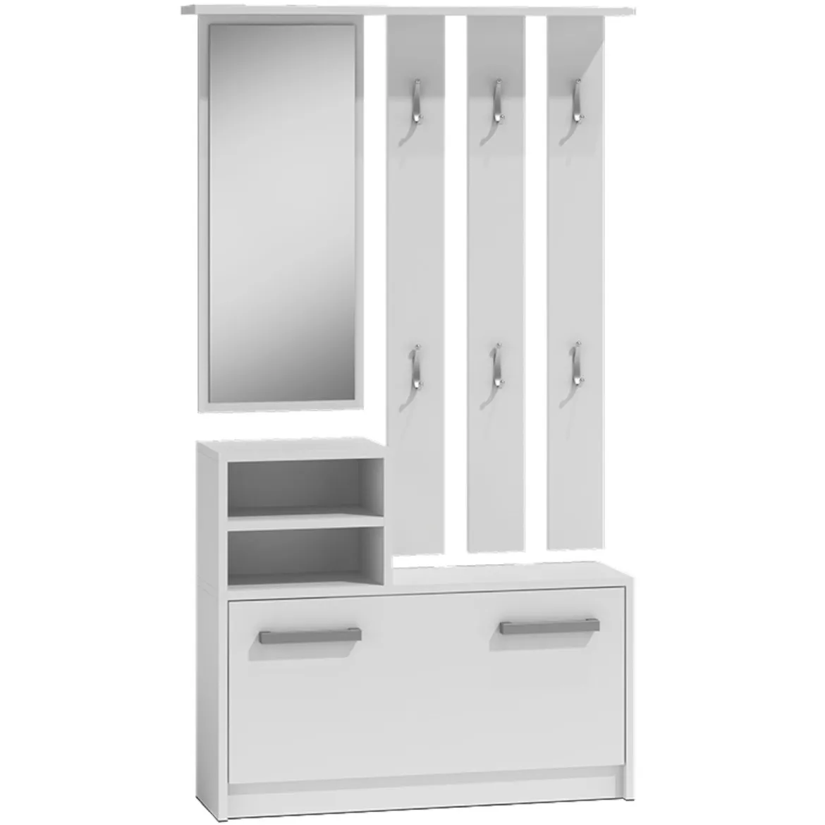 Leon predsoblje 85x24x180 belo