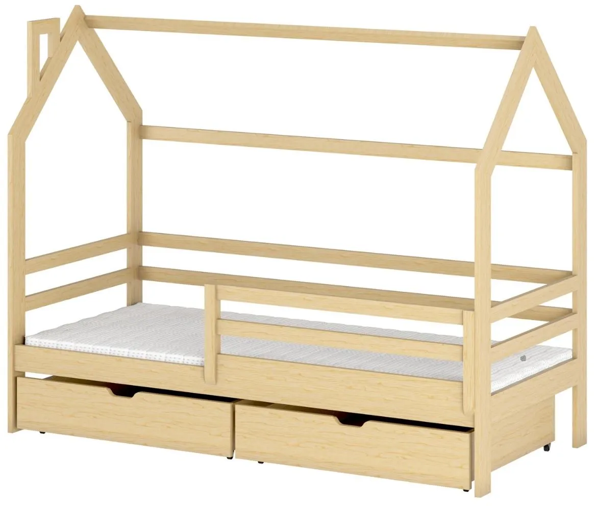 Lila krevet 97x204x166,5 cm natur