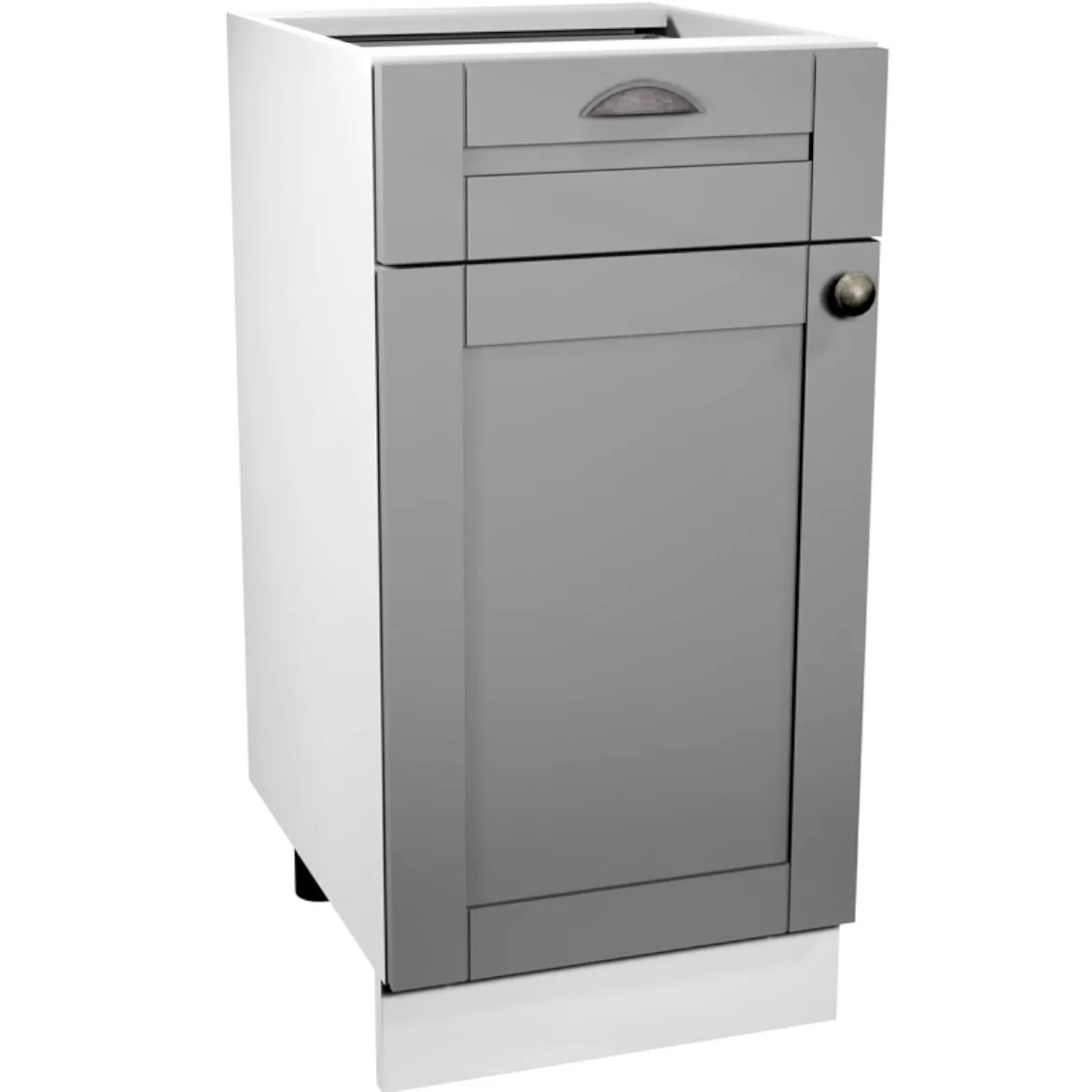 Linea D40S1 kuhinjski element 1 vrata 1 fioka 40x45x82 siva/bela
